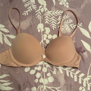 Calvin Klein Nude Bra with Lace Detail